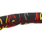NRG Reinforced Steering Wheel R Litteral Sig 3in Deep/5mm Chrm Spk - Blk Alc w/ Red Stitch