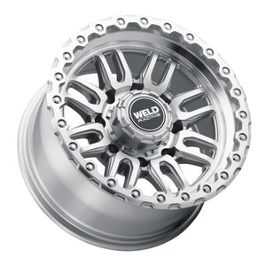 Weld Off-Road Swift 17x9in - 5x114.3 / 5x127 BP - ET-12 78.1mm CB Gloss Silver Machined Wheel & Ring