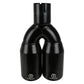aFe Takeda 304 Stainless Steel Clamp-on Exhaust Tip Black 2-1/2ininlet x 3-1/2in Outlet X 12in L