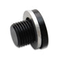 Vibrant M16 x 1.5 Metric Aluminum Port Plug with Crush Washer