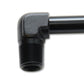 Vibrant 1/8 NPT to 1/4in Barb Straight Fitting 90 Deg Adapter - Aluminum