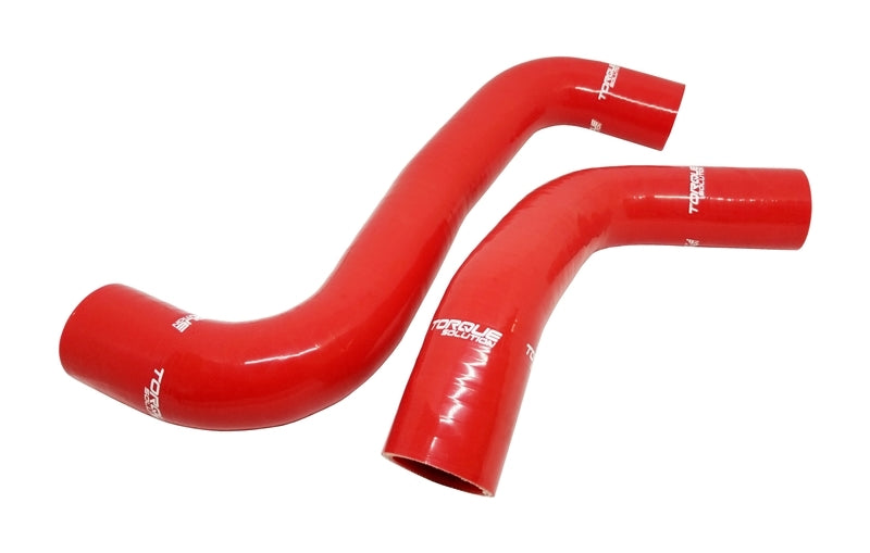 Torque Solution 08-14 Subaru WRX / 08-18 STI / 09-13 Forester XT Silicone Radiator Hose Kit - Red