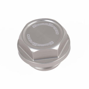 GrimmSpeed 89-22 Subaru All Models Bolt Oil Caps - Silver