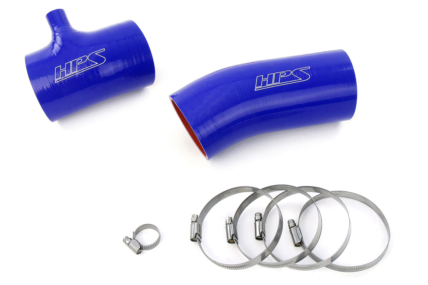 HPS Performance Silicone Hose Kit - Air Intake Hose 57-2104-BLUE