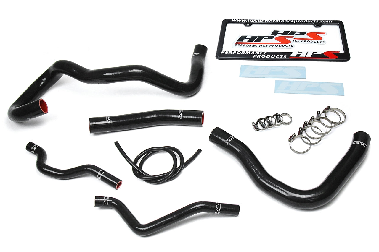 HPS Performance Silicone Hose Kit - Radiator and Heater Hose 57-1609-BLK