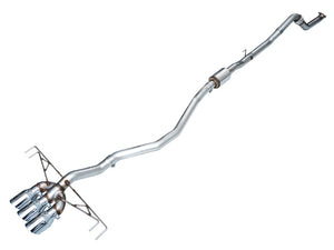 AWE Tuning Track Edition Exhaust w/ Triple Chrome Silver Tips 2023-2025 Honda Civic Type-R FL5