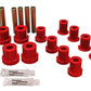 Energy Suspension 73-87 GM Denali XL/SUburban/Yukon XL 4WD Red Front Leaf Spring Bushing Set