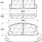 StopTech Performance 1/90-95/00-05 Toyota MR2/Spyder Rear Brake Pads