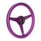 NRG Aluminum Steering Wheel 330mm - Heritage Solid Spoke - Ergonomic Grip - Anadized Purple