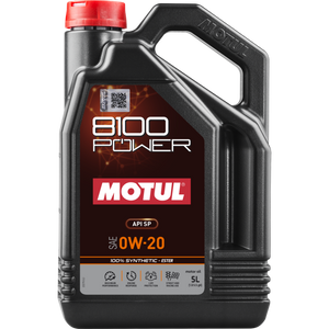 Motul 5L 8100 Power 0W20 Full Synthetic Engine Oil