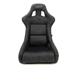 NRG FRP Bucket Seat (Large) Prisma Edition w/ Orange Pearlized Back - Spooky Edition (Spiders/Bats)