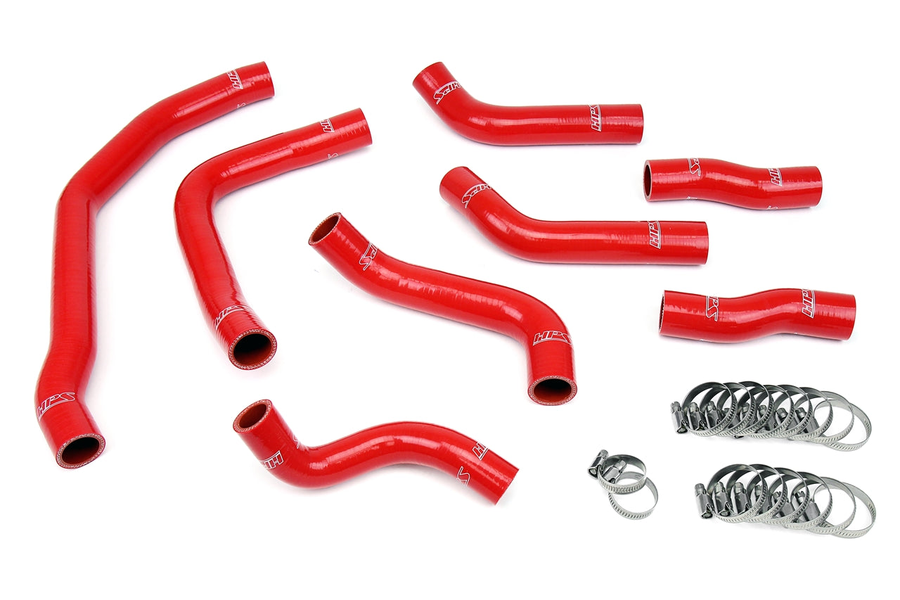 HPS Red Silicone Radiator Coolant Hose 4pc Kit Toyota 1990-1999 MR2 3S-GTE Turbo