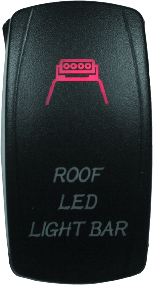 DragonFire Racing Lighted Switch Roof Led On/Off Red