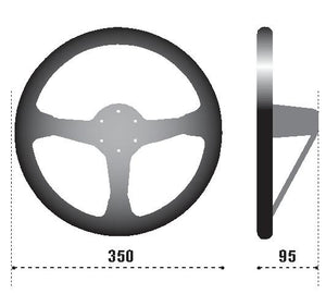Sparco Steering Wheel 325 Suede Black