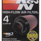 K&N Universal Air Filter (4in. Flange / 6in. Base OD / 4-5/8in. Top OD / 6in. Height)