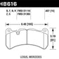 Hawk Ceramic Front Brake Pads 2018-2021 STI