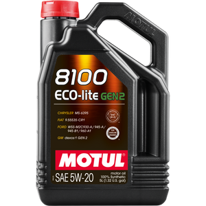 Motul 5L 8100 Eco-Lite Gen3 5W20 Full Synthetic Engine Oil