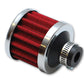 Vibrant Crankcase Breath Filter w/ Chrome Cap 2 1/8in 55mm Cone ODx2 5/8in 68mm Tallx1in 25mm in ID