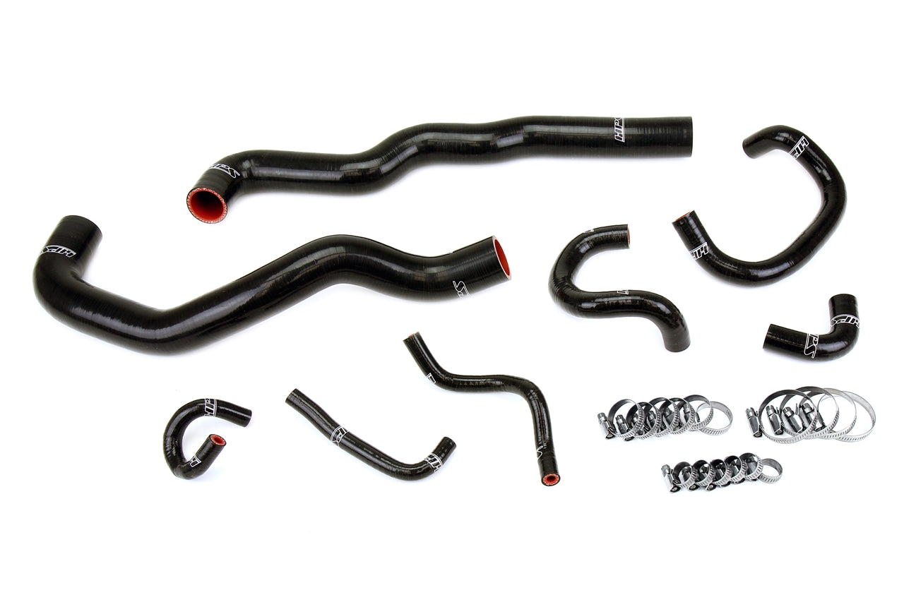 HPS Performance Silicone Hose Kit - Radiator, Heater, Throttle Body Coolant Hoses 57-2081-BLK