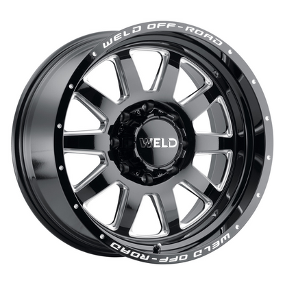 Weld Off-Road 18x9 Stealth 8x170 ET00 BS 5.01 Gloss BLK MIL 125.1
