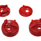 Energy Suspension 02-03 Nissan Sentra/200SX Red Motor Mount Insert Set (w/ Spec V 2.5L engine manua