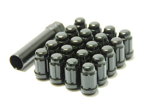 Muteki Closed End Lug Nuts - Deep Black 12x1.5