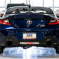 AWE Track Edition Catback Exhaust with Diamond Black Tips for 2013-2022 BRZ, 2017-2021 Toyota 86, and 2022 GR86, offering high-performance and sleek design.