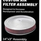 K&N 14in Red Custom Air Cleaner Assembly - 5.125in ID x 14in OD x 2.75in H x 1.25in Drop Base