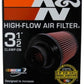 K&N Universal Rubber Filter 3 1/2inch ID FLG / 6inch Base / 4-5/8inch Top / 6inch Height