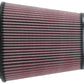 K&N Universal Clamp-On Air Filter 3-1/8in Dual FLG  8-7/8in X 5-3/16 B 6-1/4in X 4IN T, 9inH W/STUD