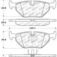 StopTech Performance 87-99 BMW M3 / 89-93 M5 / 98-02 Z3 Rear Street Performance Brake Pads