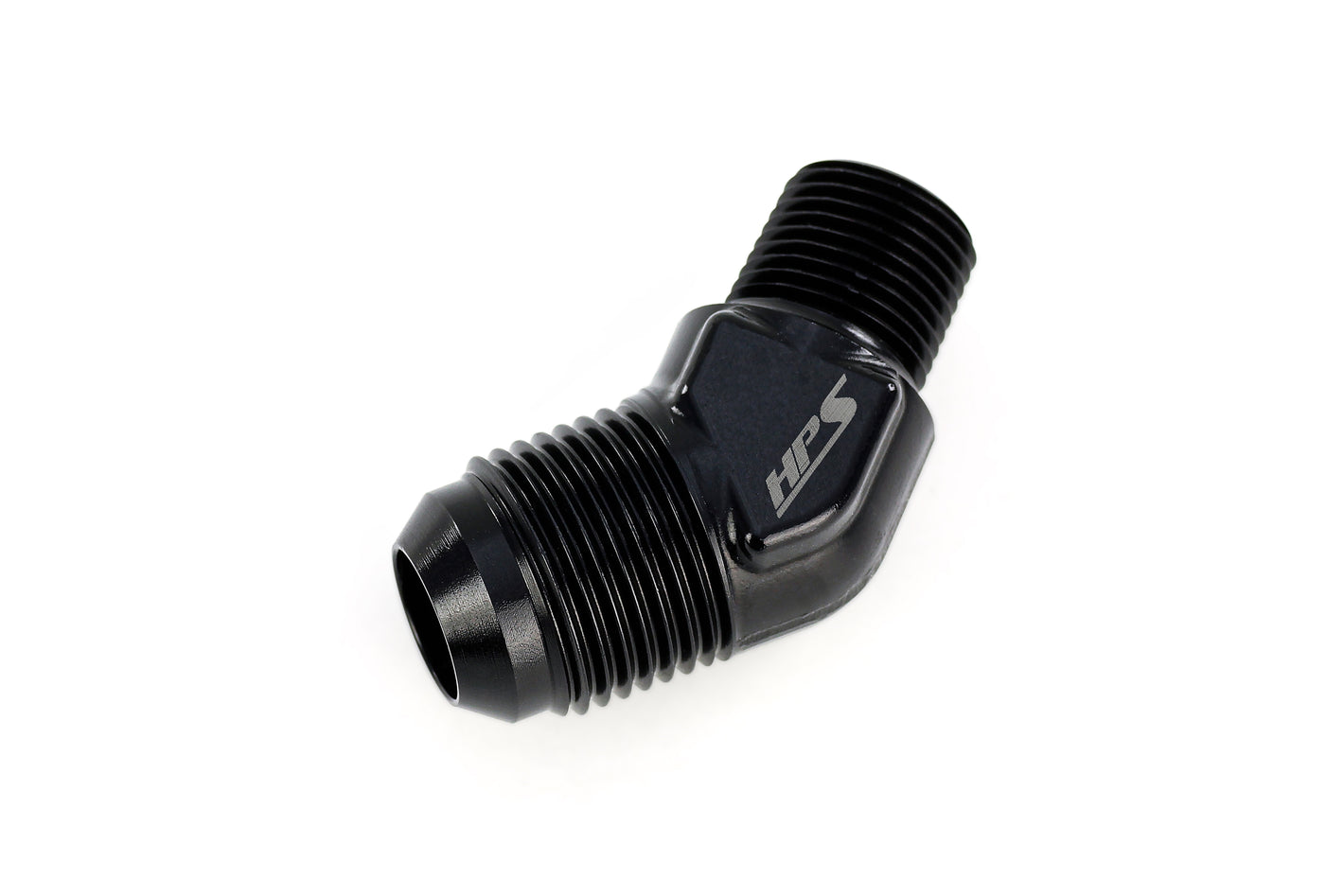 HPS Performance -10 to 1/2 NPT 45 Degree Aluminum Adapter