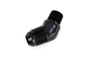 HPS Performance -10 to 3/8 NPT 45 Degree Aluminum Adapter