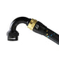 GReddy AN04 120 DEGREE HOSE END SWIVEL BLACK/GOLD ANODIZED