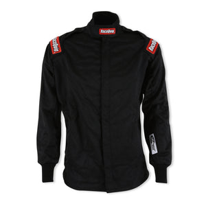 RaceQuip Black Chevron-5 Jacket SFI-5 - Small