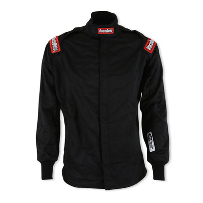 RaceQuip Black Chevron-5 Jacket SFI-5 - XLG