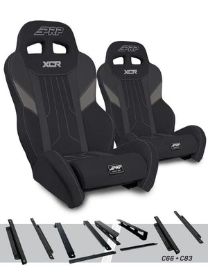 PRP Honda Talon XCR Suspension Seats Kit (Pair) - Black & Gray