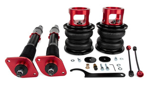 Air Lift Performance Rear Strut Kit tailored for the 2003-2007 Infiniti G35 and 2003-2008 Nissan 350Z, offering adjustable rear suspension for enhanced vehicle handling and a customizable stance.