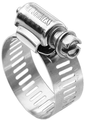 Gates Stainless Steel Heavy-Duty Clamp Size 1 (Hose ID 5/32in-1/2in / Range 1/4in-5/8in)