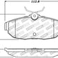 StopTech Performance 05-09 Ford Mustang Cobra/Mach 1 V6/GT / 10 Shelby/Shelby GT Rear Brake Pads