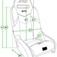 PRP Polaris RZR 570 GT3 Suspension Seats Kit (Pair) - Black & Gray