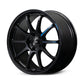 Gram Lights 57NR LIMITED II 17x7.0 +47 4-100 Semigloss Black Wheel w/ Black Cap/Stickers/Air Valve