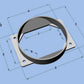 Vibrant MAF Sensor Adapter Plate for Mitsubishi applications use w/ 4.5in Inlet I.D. filters only