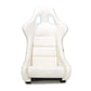 NRG FRP Bucket Seat White Vinyl Material (Large)