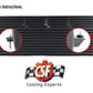 CSF 04-13 BMW 335i/xi (E90/E91/E92/E93) High Performance Stepped Core Bar/Plate Intercooler - Black