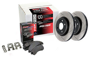 Street Axle Pack Drilled & Slotted, Front