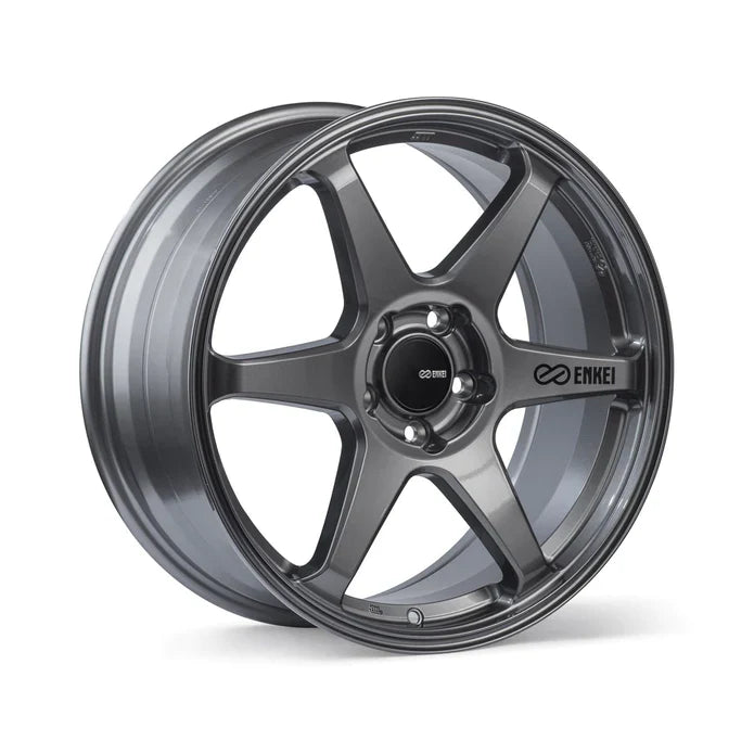 Enkei T6R 18x8 40mm Offset 5x114.3 Bolt Pattern 72.6 Bore Gloss Gunmetal Wheel