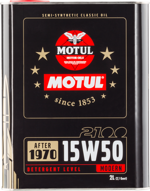 Motul 15W50 Classic 2100 Oil - 10x2L