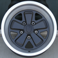 Porsche FU Style Wheels 16x7 / 16x8 5X130 w/ Black Face / Satin Lip (Set of Four)