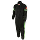 RaceQuip Green Trim SFI-1 JR. Suit - Kids XXL